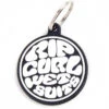 RIP CURL ICONS KEYRINGS BLACK WHITE -Surfcorner Store rip curl portachiavi logo icons black white
