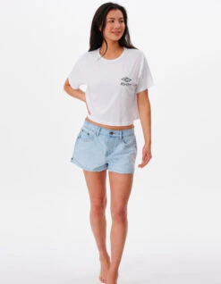 RIP CURL PSYCHEDELIC DREAMS SHORT SLEEVE CROP TEE -Surfcorner Store rip curl psychedelic dreams crop t shirt donna