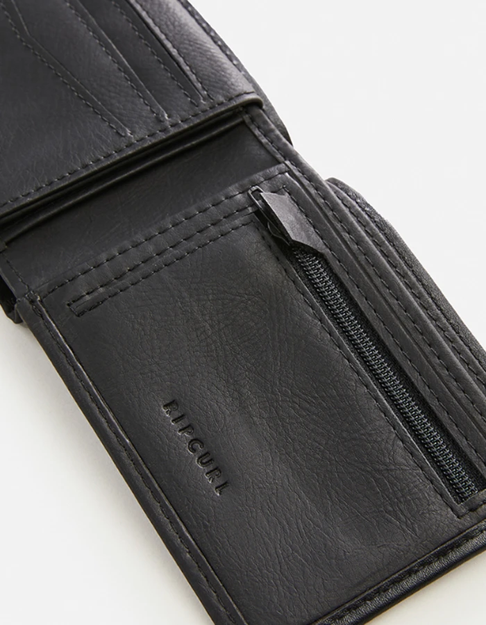 RIP CURL RIDGE PU ALL DAY WALLET BLACK GREY - Image 4