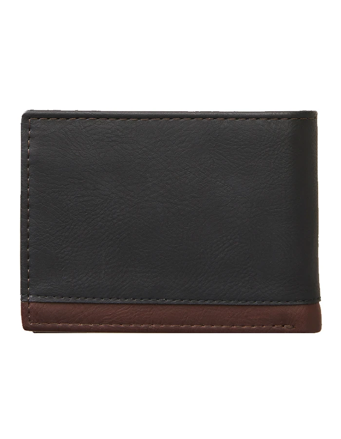 RIP CURL RIDGE PU ALL DAY WALLET BLACK TAN - Image 2