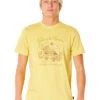 RIP CURL DRIFTER TEE RETRO YELLOW -Surfcorner Store rip curl t shirt drifter retro yellow 2