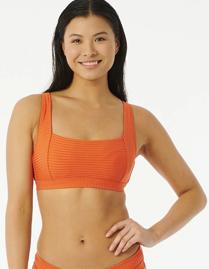 RIP CURL TOP PREMIUM SURF D CUP CROP HOT ORANGE 3 RIP CURL TOP PREMIUM SURF D CUP CROP HOT ORANGE