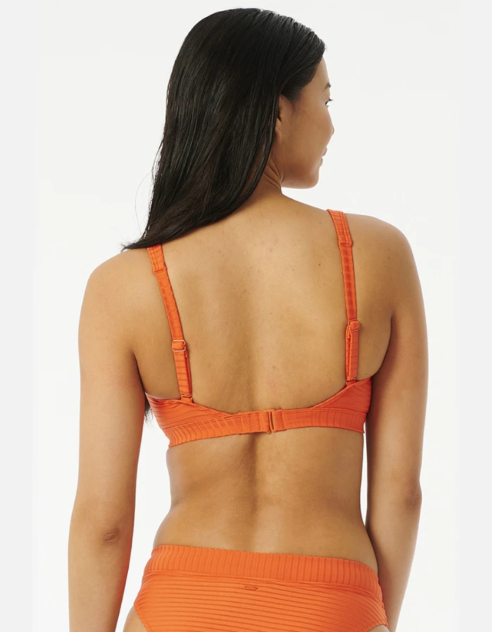 RIP CURL TOP PREMIUM SURF D CUP CROP HOT ORANGE 5 RIP CURL TOP PREMIUM SURF D CUP CROP HOT ORANGE - Image 3