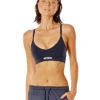RIP CURL TOP RUN SWIM SURF CROP BLACK -Surfcorner Store rip curl top run swim surf crop black 2