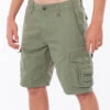RIP CURL TRAIL CARGO WALKSHORTS 21" MID GREEN -Surfcorner Store rip curl trail cargo walkshorts 21 mid green 3