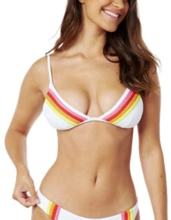 RIP CURL WAVE SHAPERS BIKINI COMPLETE WHITE -Surfcorner Store rip curl wave shapers bikini completo white