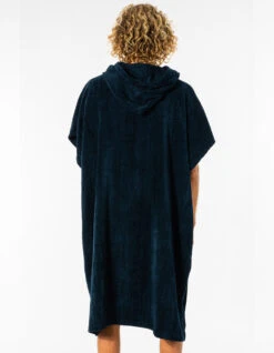 RIP CURL ICONS HOODED PONCHO NAVY -Surfcorner Store rip curl wet as poncho in spugna navy 2