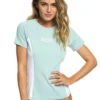 ROXY ON MY BOARD SHORT SLEEVE UPF50 RASH GUARD -Surfcorner Store roxy lycra manica corta on my board donna