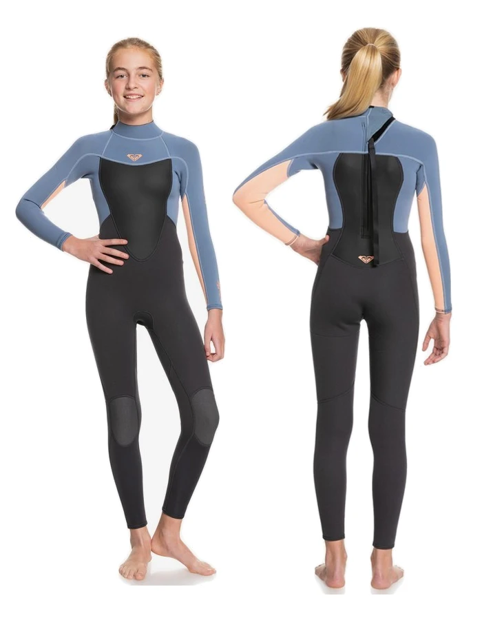 ROXY 4/3 PROLOGUE BACK ZIP WETSUIT FOR GIRLS 2-16 YRS 3 ROXY 4/3 PROLOGUE BACK ZIP WETSUIT FOR GIRLS 2-16 YRS