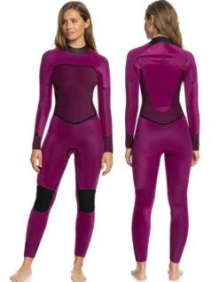 ROXY 5/4/3 SWELL SERIES HOODED CHEST ZIP -Surfcorner Store roxy swell series 5 4 3 muta donna front zip black