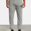 RVCA SWIFT SWEATPANT HEATHER GREY -Surfcorner Store rvca va swift sweat pant heather grey 11