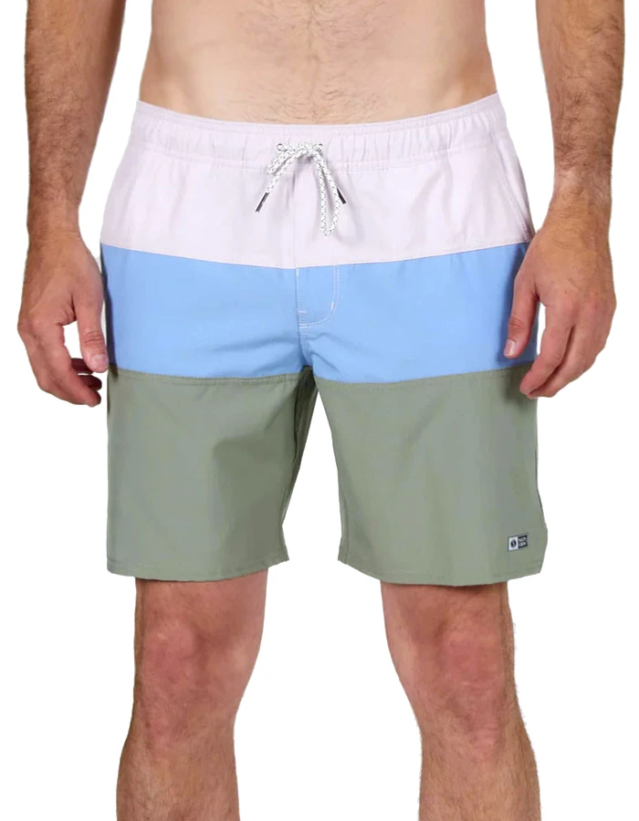 SALTY CREW BEACONS 2 MARINE BLUE ELASTIC BOARDSHORTS 18" - Image 3