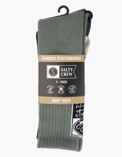 SALTY CREW COLD FRONT 2 PACK SOCKS -Surfcorner Store salty crew cold front 2 pack set calzini 2