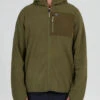 SALTY CREW EBBTIDE ZIP HOODY POLAR FLEECE OLIVE -Surfcorner Store salty crew ebbtide felpa in pile zip girocollo