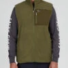 SALTY CREW EBBTIDE POLAR FLEECE VEST OLIVE 2 SALTY CREW EBBTIDE POLAR FLEECE VEST OLIVE -Surfcorner Store salty crew ebbtide smanicato in pile con zip 1