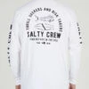 SALTY CREW LATERAL LINE LONG SLEEVE WHITE -Surfcorner Store salty crew lateral line maglia maniche lunghe white 2