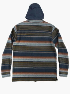 SALTY CREW MAINLAND FLANNEL DARK SLATE -Surfcorner Store salty crew mainland flannel camicia in flanella con cappuccio