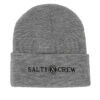 SALTY CREW RAILED BEANIE GREY -Surfcorner Store salty crew railed beanie grey