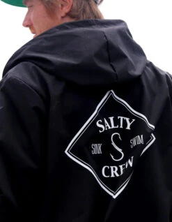SALTY CREW TIPPED SNAP JACKET BLACK -Surfcorner Store salty crew tipped snap jacket black 4