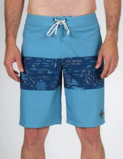 SALTY CREW TOPWATER BOARDSHORTS 21" NAVY AQUA -Surfcorner Store salty crew topwater boardshorts 21 navy aqua 1