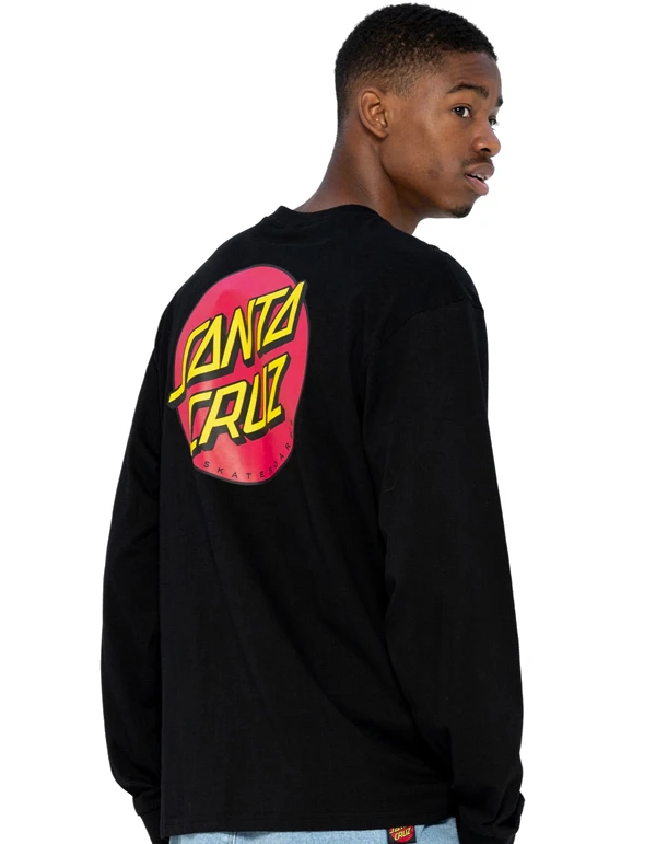 SANTA CRUZ CLASSIC DOT CHEST CREW BLACK 5 SANTA CRUZ CLASSIC DOT CHEST CREW BLACK - Image 3