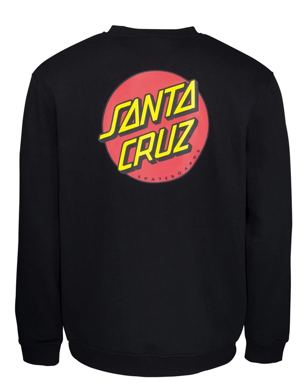 SANTA CRUZ CLASSIC DOT CHEST CREW BLACK 7 SANTA CRUZ CLASSIC DOT CHEST CREW BLACK - Image 5