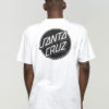 SANTA CRUZ CONTRA DOT MONO T-SHIRT WHITE -Surfcorner Store santa cruz contra dot mono t shirt white 3