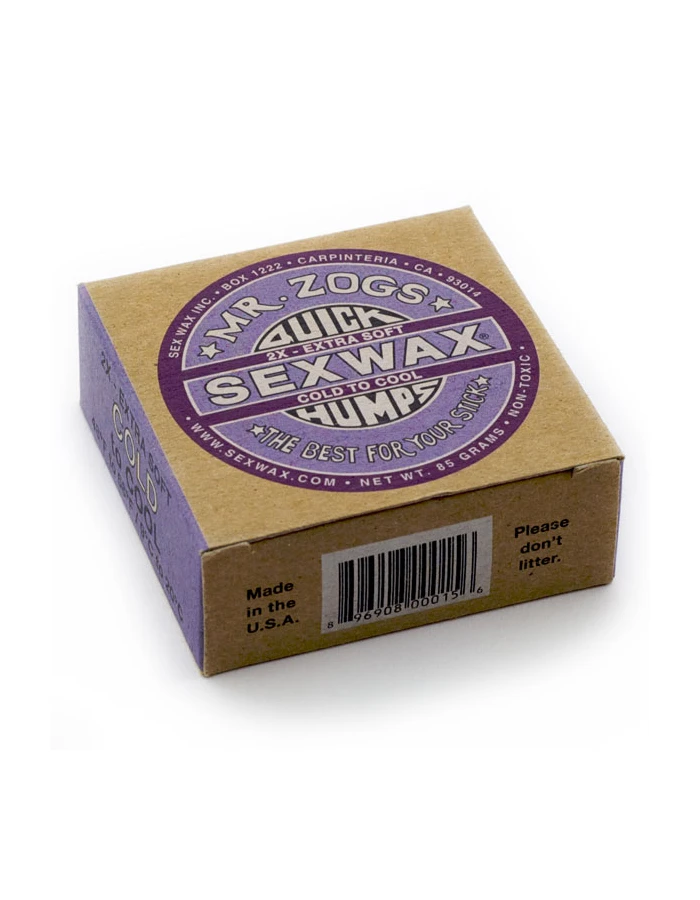 SEX WAX QUICK HUMPS 2X EXTRA COLD PURPLE COLD TO COOL 48°F-68°F