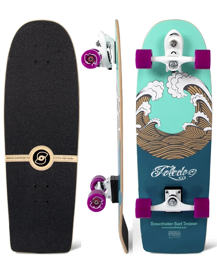 SMOOTHSTAR 31.5" HOLY TOLEDO THD SURFSKATE COMPLETE 3 SMOOTHSTAR 31.5" HOLY TOLEDO THD SURFSKATE COMPLETE