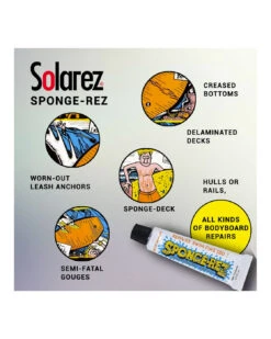 SPONGE-REZ BODYBOARD REPAIR KIT 2FL OZ -Surfcorner Store sponge rez resina per riparazioni bodyboard 56gr 1