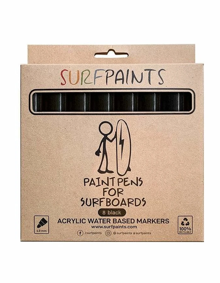 SURF PAINTS BLACK SET 4MM 3 SURF PAINTS BLACK SET 4MM