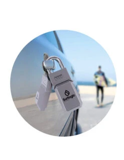 SURFLOGIC SURF LOGIC KEY SECURITY SILVER -Surfcorner Store surflogic key security lucchetto porta chiavi silver 1