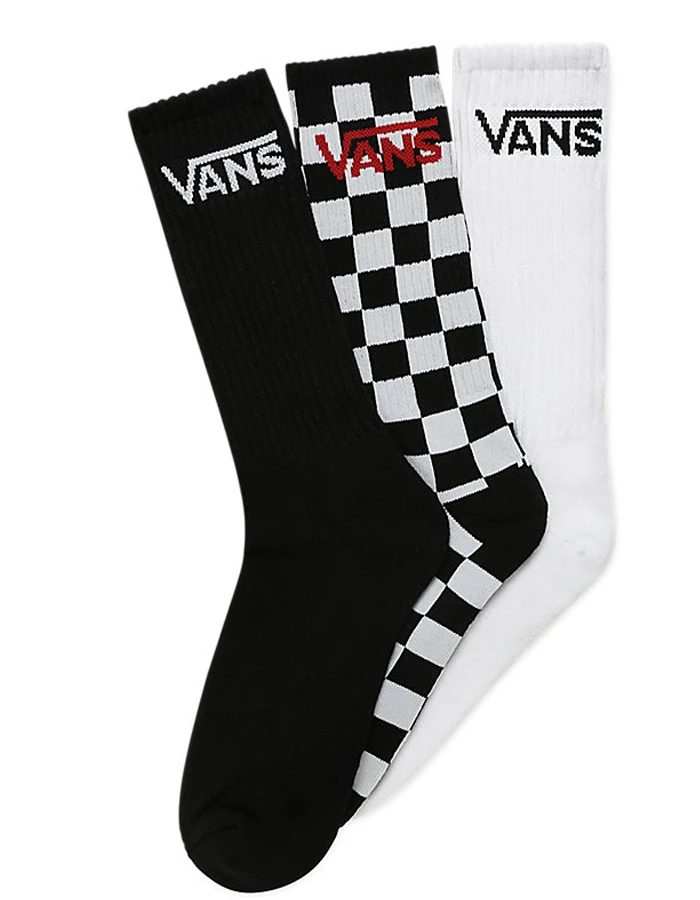 VANS CLASSIC CREW SOCKS (3 PAIRS) 3 VANS CLASSIC CREW SOCKS (3 PAIRS)