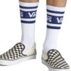 VANS DROP V CREW SOCKS BLUE DEPTHS 1 VANS DROP V CREW SOCKS BLUE DEPTHS -Surfcorner Store vans calzettoni vans drop v 1 paio blue depths