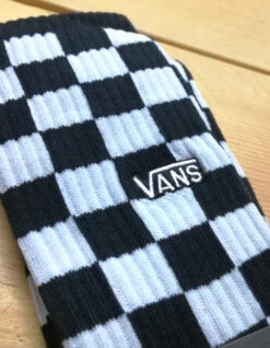 VANS CHECKERBOARD CREW II SOCKS BLACK 7 VANS CHECKERBOARD CREW II SOCKS BLACK -Surfcorner Store vans calzini checkerboard crew ii black