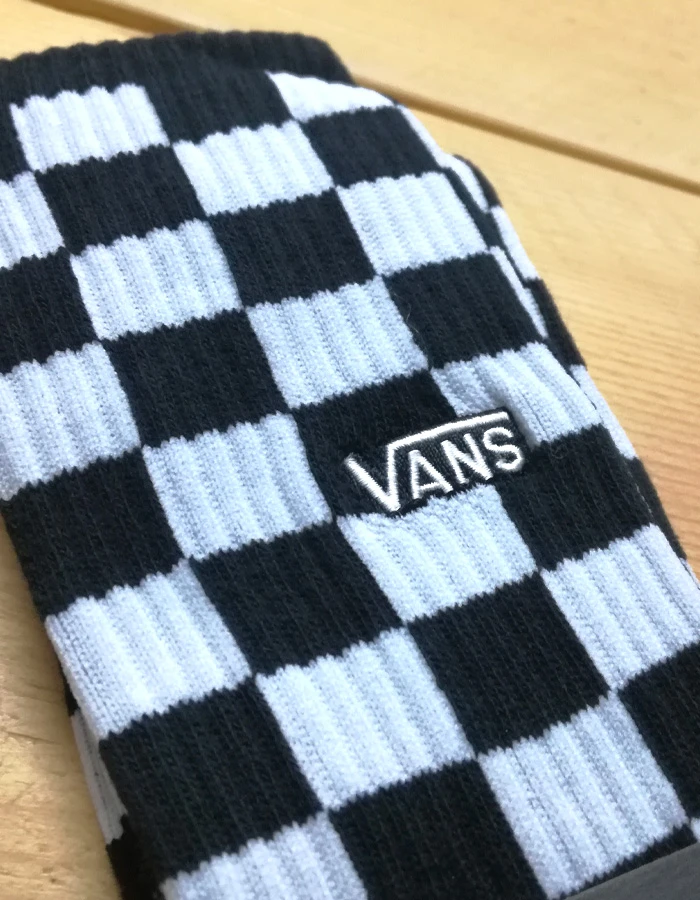 VANS CHECKERBOARD CREW II SOCKS BLACK 5 VANS CHECKERBOARD CREW II SOCKS BLACK - Image 3