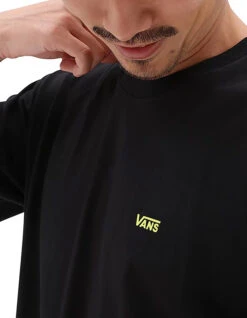 VANS LEFT CHEST LOGO T-SHIRT BLACK EVEN -Surfcorner Store vans left chest logo t shirt black even 3