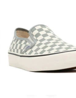 VANS CHECKERBOARD CLASSIC SLIP-ON SHOES GREEN 13 VANS CHECKERBOARD CLASSIC SLIP-ON SHOES GREEN -Surfcorner Store vans scarpe classic slip on checkerboard methyl 3