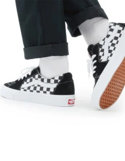 VANS SK8-LOW RACING BLACK CHECKERBOARD SHOES -Surfcorner Store vans scarpe sk8 low black checkerboard 2