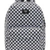 VANS OLD SKOOL CHECK BACKPACK WHITE BLACK -Surfcorner Store vans zaino old skool check white black