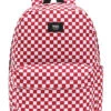 VANS OLD SKOOL CHECK BACKPACK WHITE RED -Surfcorner Store vans zaino old skool check white red