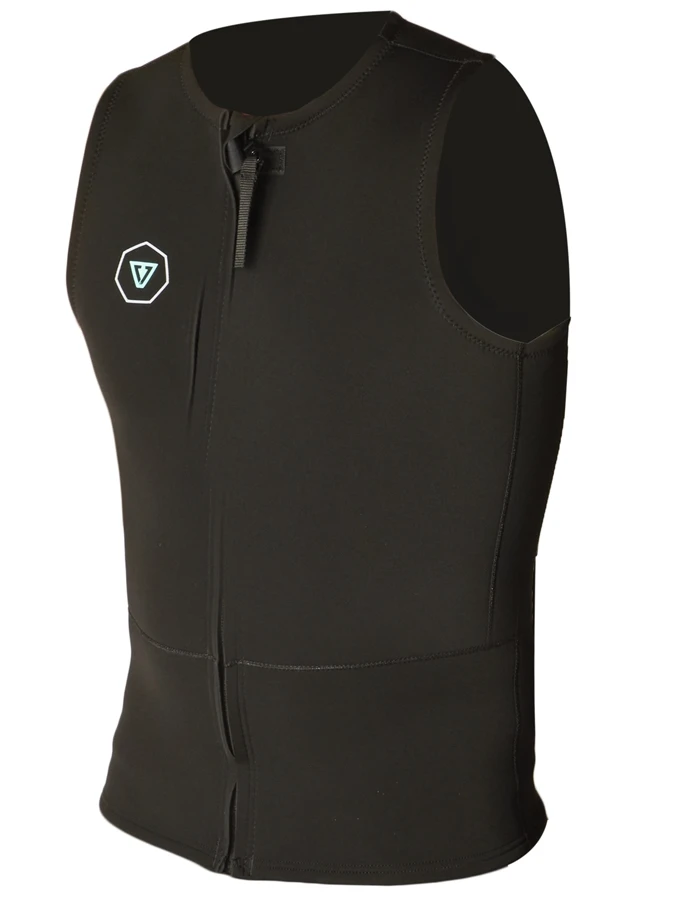 VISSLA FRONT ZIP VEST 2MM BLACK 3 VISSLA FRONT ZIP VEST 2MM BLACK
