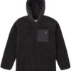 VISSLA WALTER SHERPA FLEECE BLACK -Surfcorner Store vissla walter felpa con cappuccio in sherpa black