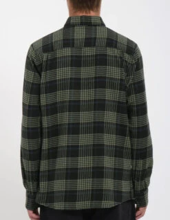 VOLCOM CADEN PLAID SHIRT BLACK -Surfcorner Store volcom camicia in flanella caden plaid shirt black 3