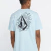 VOLCOM FIREFIGHT SHORT SLEEVE TEE MISTY BLUE -Surfcorner Store volcom firefight t shirt misty blue 7
