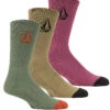 VOLCOM FULL STONE SOCKS WHITE 3 PACK AGAVE 1 VOLCOM FULL STONE SOCKS WHITE 3 PACK AGAVE -Surfcorner Store volcom full stone calzini pacco da 3 agave