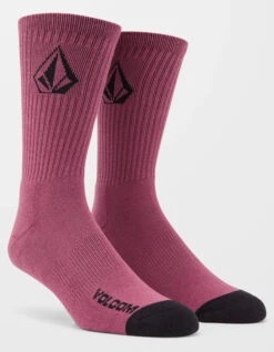 VOLCOM FULL STONE SOCKS WHITE 3 PACK AGAVE -Surfcorner Store volcom full stone calzini pacco da 3 agave 2