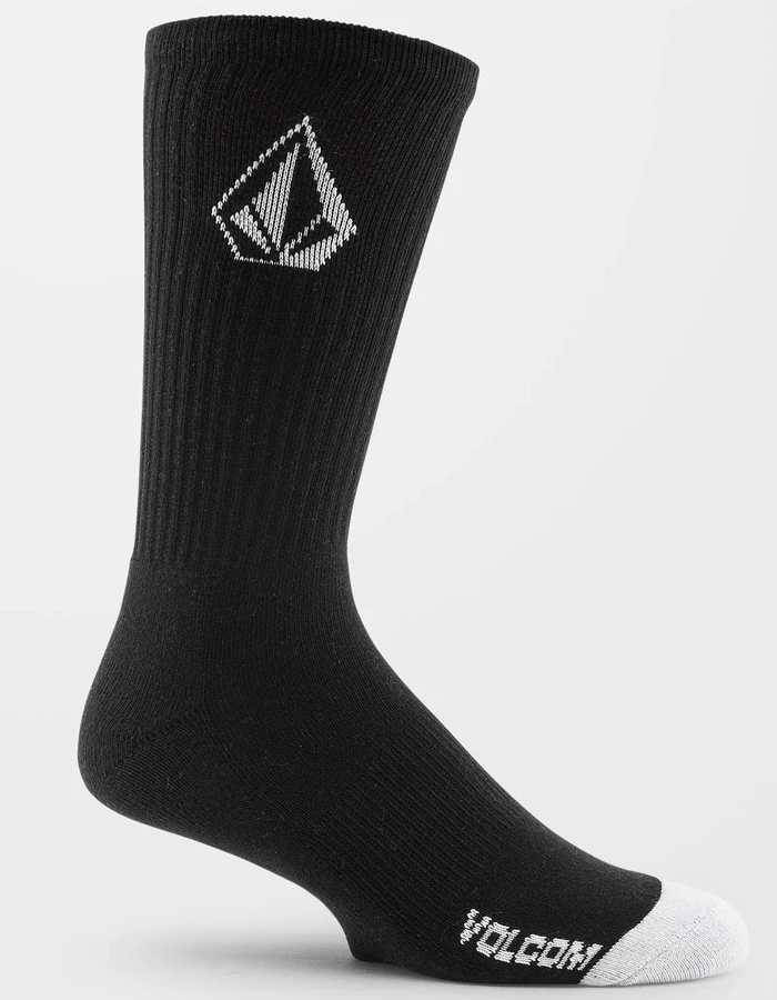 VOLCOM FULL STONE SOCKS BLACK 3 PACK 5 VOLCOM FULL STONE SOCKS BLACK 3 PACK - Image 3