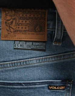 VOLCOM SOLVER DENIM JEANS OLD TOWN INDIGO -Surfcorner Store volcom solver denim jeans old town indigo 5