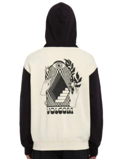 VOLCOM WATANITE ZIP HOODIE DIRTY WHITE -Surfcorner Store volcom watanite felpa zip con cappuccio 3